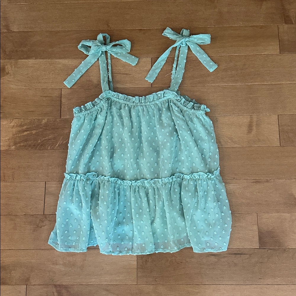 Altar’d State Lizzy Babydoll Top In Mint Green Women's Size M! - Picture 2 of 8